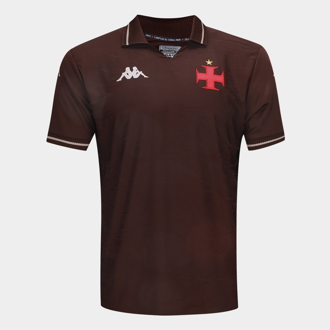 Camisa Vasco III 25/26 Kappa Masculina - Marrom