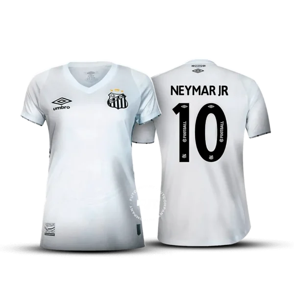 Camisa Feminina do Santos 2024/25-  Home + #10 Neymar Jr