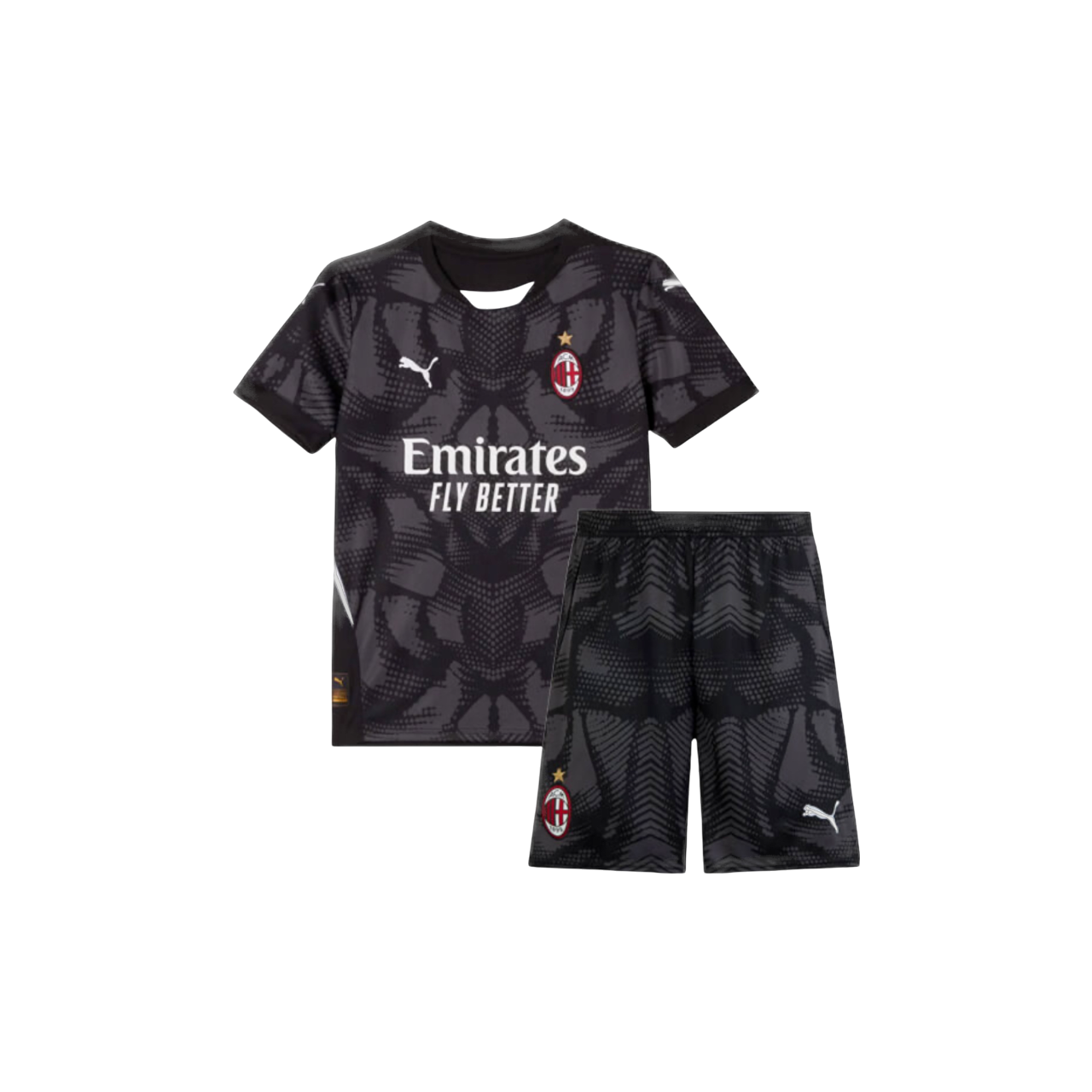 Conjunto Infantil do Milan 2024/25 - Goleiro