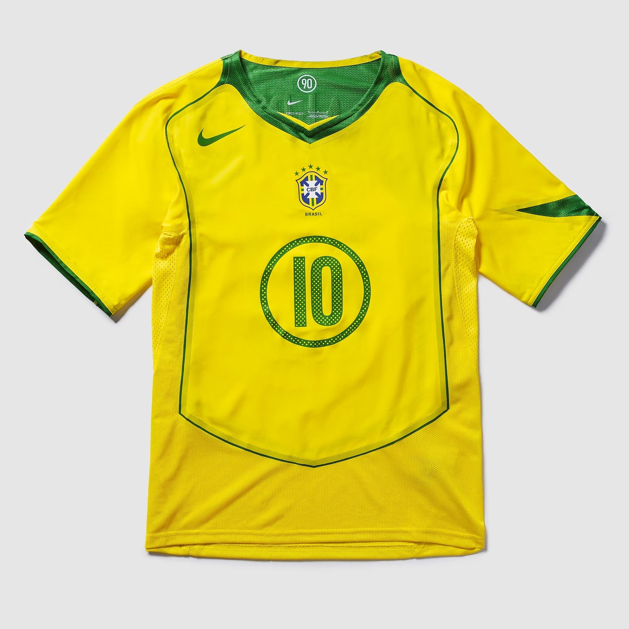 Camisa Nike Brasil Reedição Total 90 Ronaldinho Masculina